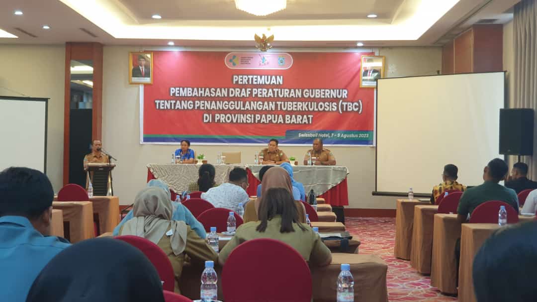 Pertemuan pembahasan Draft Peraturan Gubernur Papua Barat tentang Penanggulangan Tuberculosis